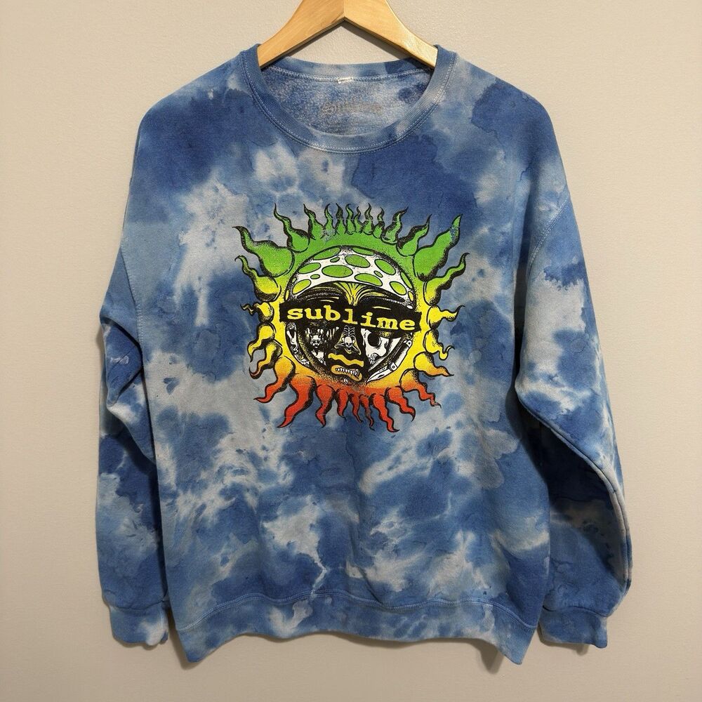 Sublime Band Crewneck Sweatshirt Surf Skater Unisex Sun Music Size Large